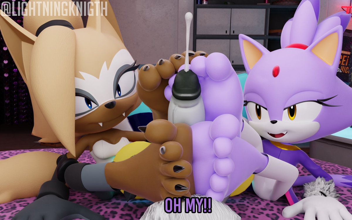 lightningknigth's tweet photo. The best reward for Silver 💜👣🍆👣🤎

Blaze and Whisper model by: @MilkMeister3D 

#Blazethecat
#Silverthehedgehog
#Whisperthewolf https://t.co/SkYCHAKsqp
