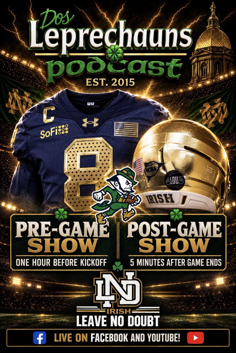 dosleprechauns's tweet photo. Join us!!! #GoIrish #BeatWisconsin #LeaveNoDoubt ☘️ https://t.co/UTXOxO6CHX