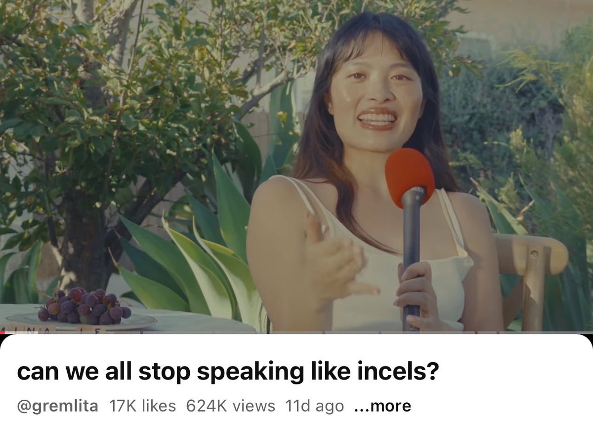 veggiequeen420's tweet photo. STOP TALKING LIKE AN INCEL ! U R NOT “maxxing” U R NORMALIZING INCEL CULTURE !! USE UR VOCABULARY WHILE U STILL HAVE IT !! EXPAND IT EVEN !! https://t.co/vYQ2Rro2ft