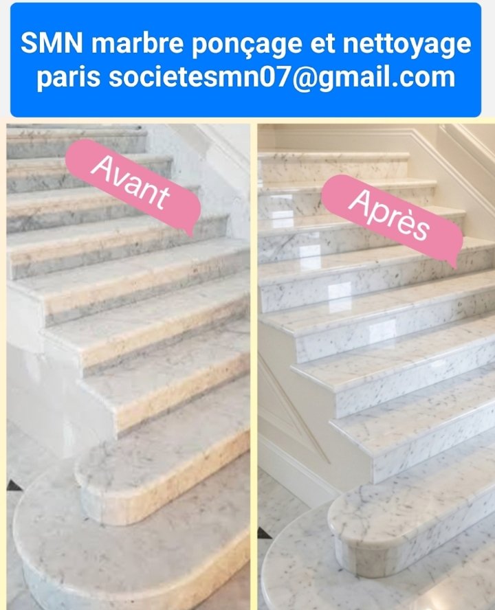SMNb13x's tweet photo. SMN marbre ponçage et nettoyage PARIS.   societesmn07@gmail.com https://t.co/C52nF7D6Gl