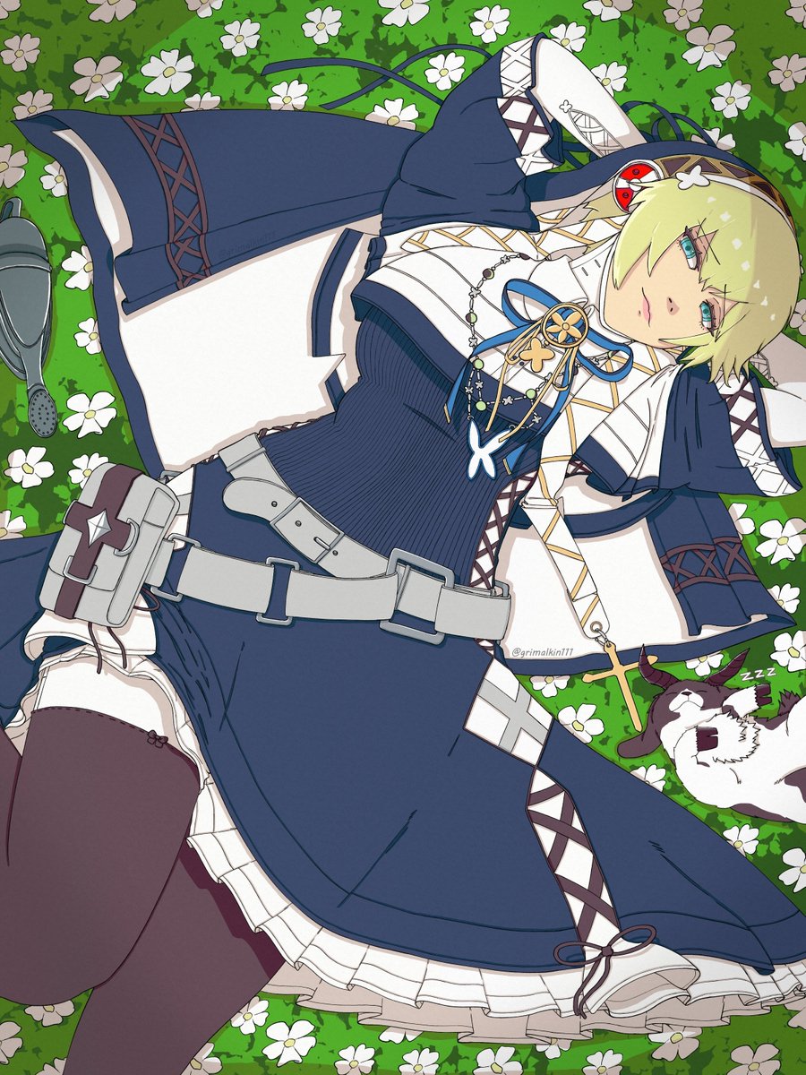 grimalkin111's tweet photo. Aigis Arknights. #Aigis #Persona3 #arknights https://t.co/hRZiiE8k9a