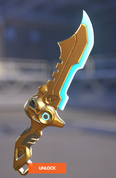 JenkinsDred's tweet photo. @PlayOverwatch can we please get a fix for the Metalcore Junker Queen skin, where the blue edges of the weapons are still there on the shotgun and knife in the weapon variants, but not the axe? really nice skin but this takes away from it for me https://t.co/1f6YsmjJEl