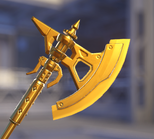 JenkinsDred's tweet photo. @PlayOverwatch can we please get a fix for the Metalcore Junker Queen skin, where the blue edges of the weapons are still there on the shotgun and knife in the weapon variants, but not the axe? really nice skin but this takes away from it for me https://t.co/1f6YsmjJEl