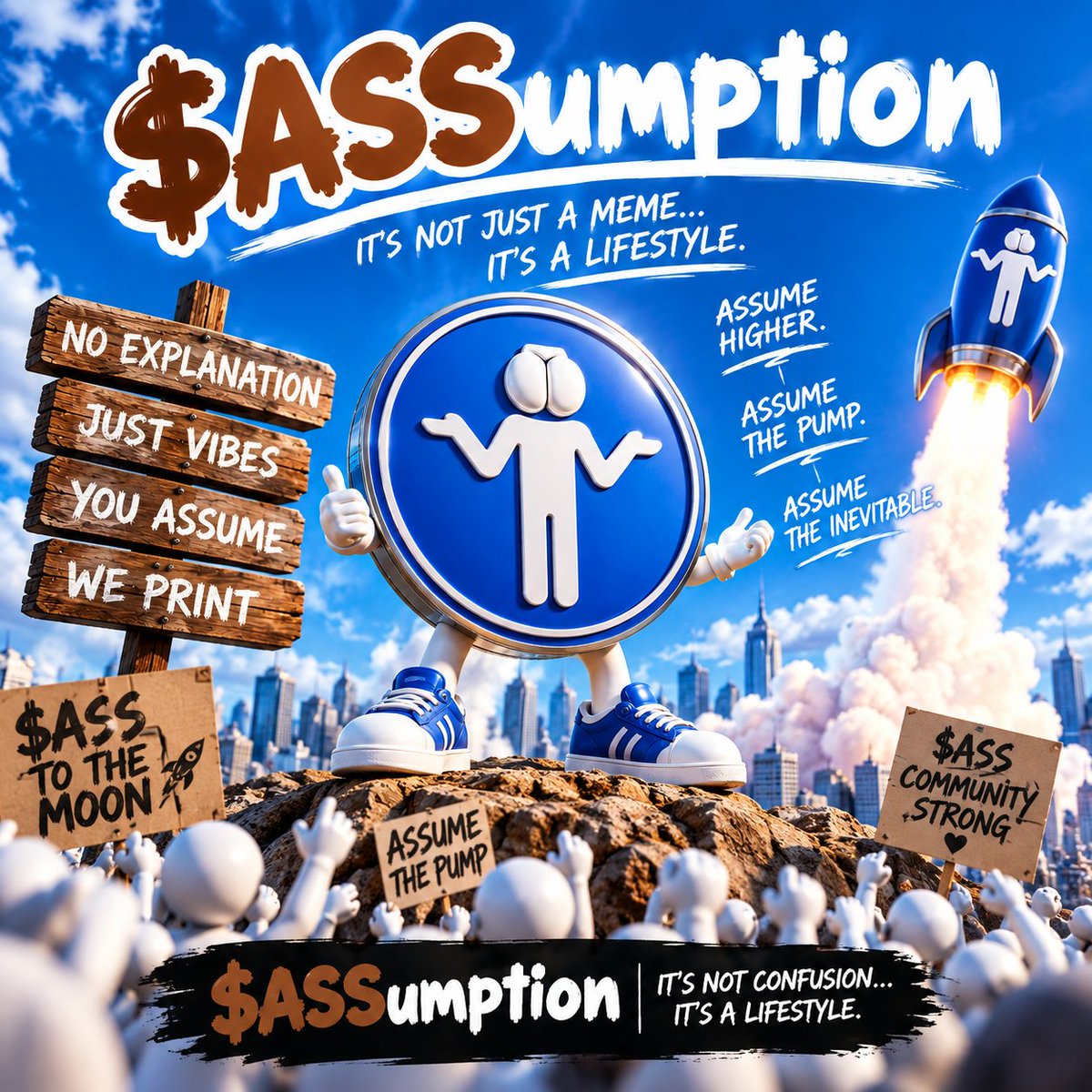 ASSumptionCoin's tweet photo. Everyone is making ASSumptions.

The smart ones are buying them. 🍑

$ASSumption isn’t here to make sense.
It’s here to make ASSumptions.

📈 ASSume higher.
🍑 ASSume the pump.

Because when everyone starts asking “what if $ASS actually sends?”

#ASSumption #ASS #Memecoin #Crypto https://t.co/RScFElq9BQ