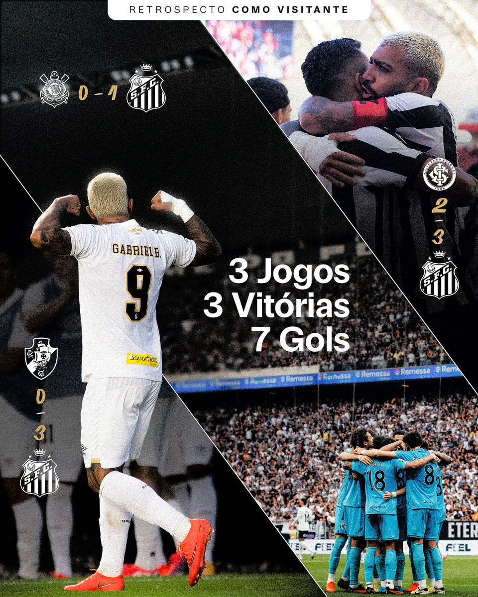 SantosFC's tweet photo. 100% nos últimos 3 jogos fora de casa pelo #Brasileirão. Seguimos por mais! ⚪⚫ https://t.co/B6W99RCiqY