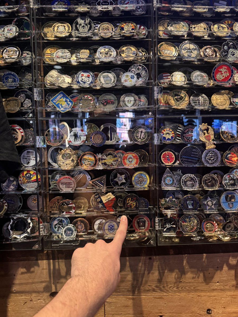 Rick_O_UNC's tweet photo. This may be the coolest thing ever. My challenge coin forever enshrined at @rnrbarnash @johnrich https://t.co/dRSwoeofxg