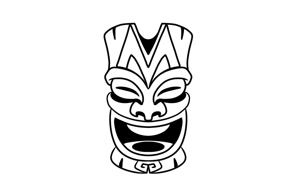 MidnightDDouble's tweet photo. Self Promotion Tiki Logo from old project
Fun detail: Look closely at the face the forehead lines form an "M" and the mouth is a rotated "D" for shape language.

#logo #branding #tiki #lineart #minimalist #blackandwhite #emblem #selfpromotion https://t.co/zJdVQhTu0Y