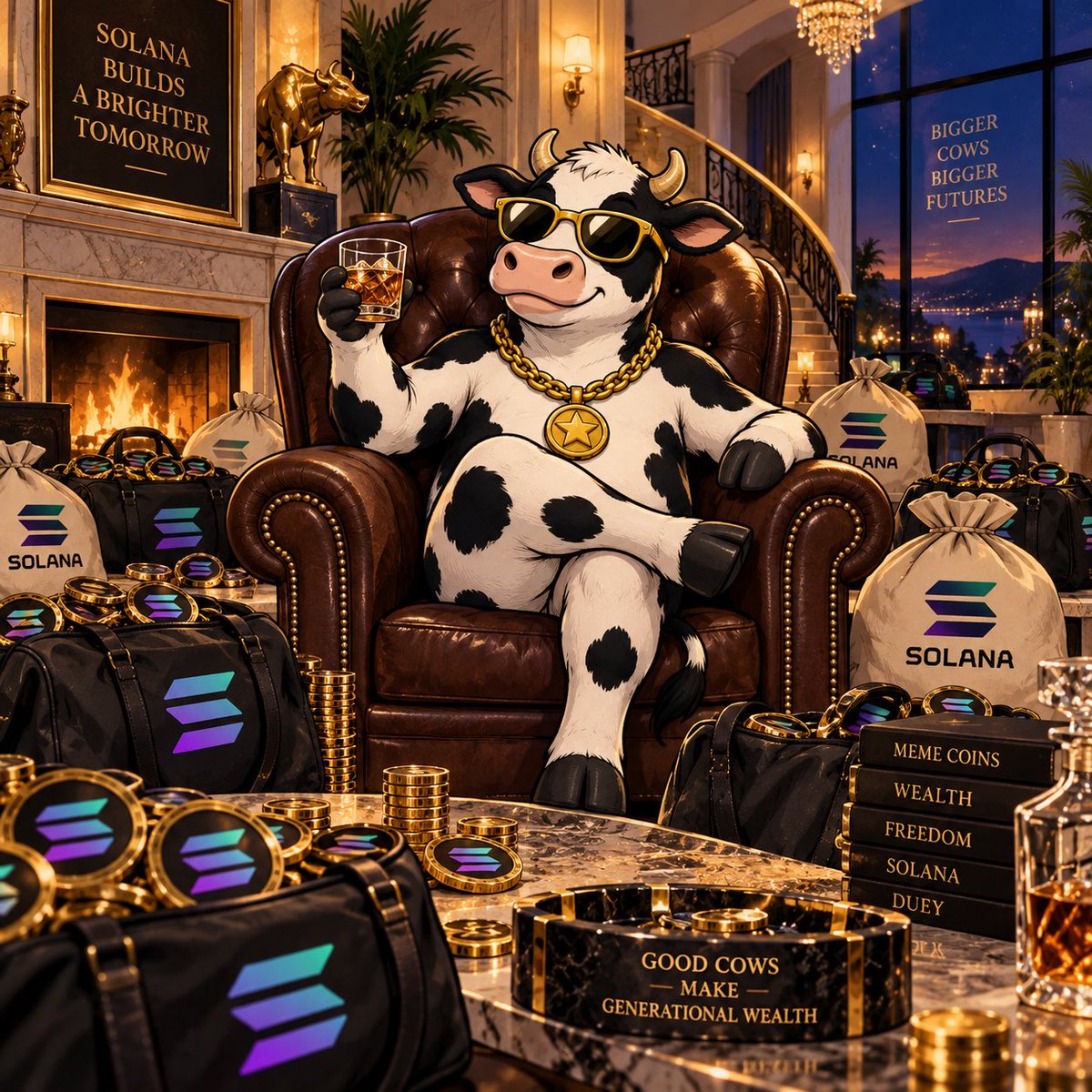DueyWAKEUP's tweet photo. Duey doesn’t chase bags. He collects them on the 1st.

25. Don’t make me get out of this chair. 🐮🥃 https://t.co/7e77QOqDlh