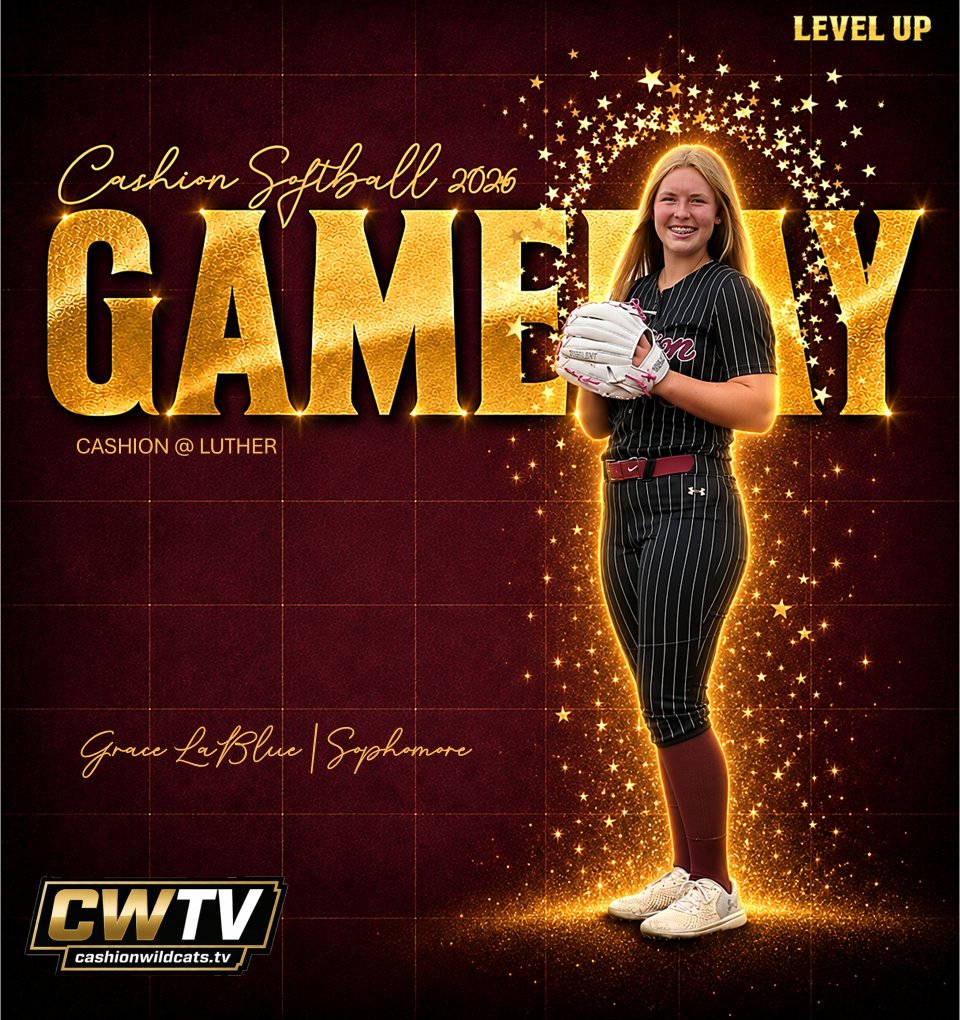 TvCashion's tweet photo. LABOR DAY SOFTBALL FOR CATS!
Girls return visit to Luther to jumpstart the week.
First Pitch 5 PM | CWTV | https://t.co/nr2ukIDAcH https://t.co/9yqsqIo7QM