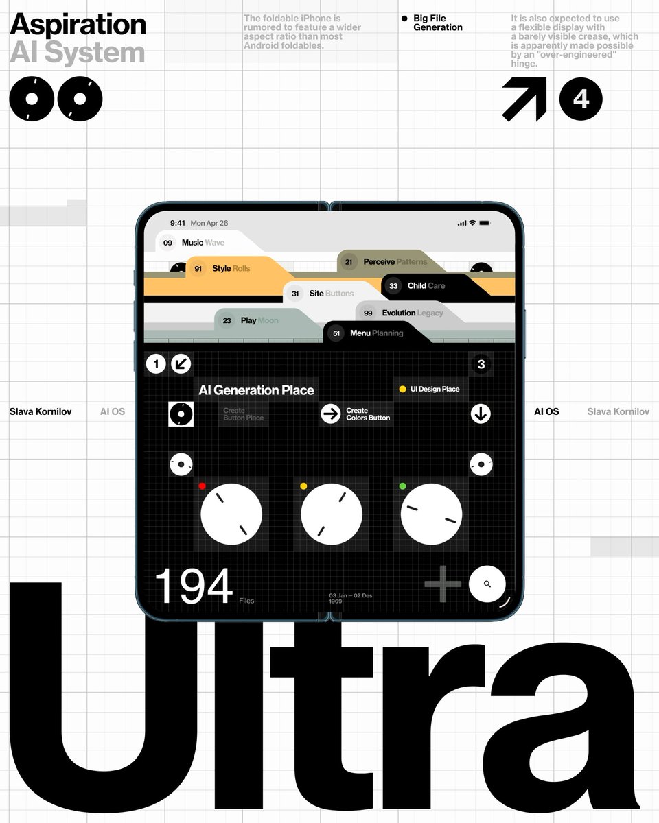 slavakornilov's tweet photo. iPhone Ultra (Fold) https://t.co/eZbnjOFtiO