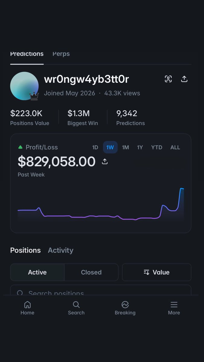 AnthonyJa5ash's tweet photo. This trader who’s made over $800K in the past week and today put $13K on the Cardinals to beat the Rockies at just 22% 

I tracked this professional trader and copy traded him completely for free.

Comment “COPY” and I’ll send you the free guide on how I track &amp; copy them free https://t.co/WD3XuYszND
