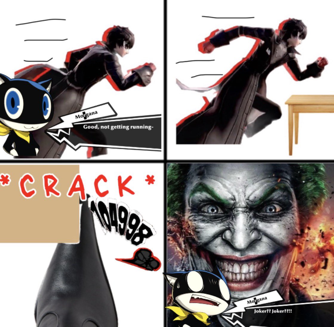 winteryournight's tweet photo. ik im late to this but i wasn’t sure if anyone did this joke yet for joker so 😭 https://t.co/R8yFlGFEcs