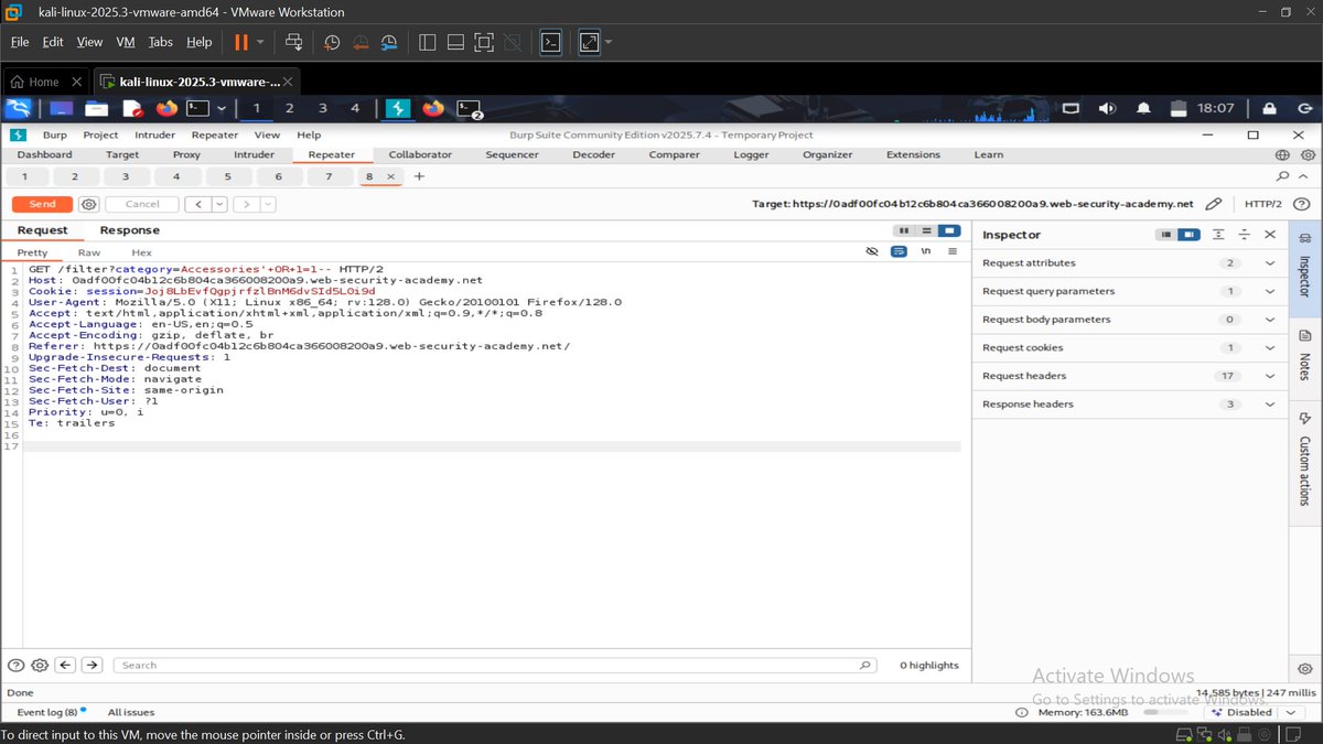 jeo_crypts's tweet photo. Switching into SQL Injection (SQLi) 🔐
Just completed my first SQLi lab and finally got to see the vulnerability in action beyond the theory.
Time to go deeper into Web App Security. One lab at a time. 🧑🏽💻🔥
#CyberSecurity #SQLi #WebSecurity #EthicalHacking https://t.co/RnhfVTYPpP