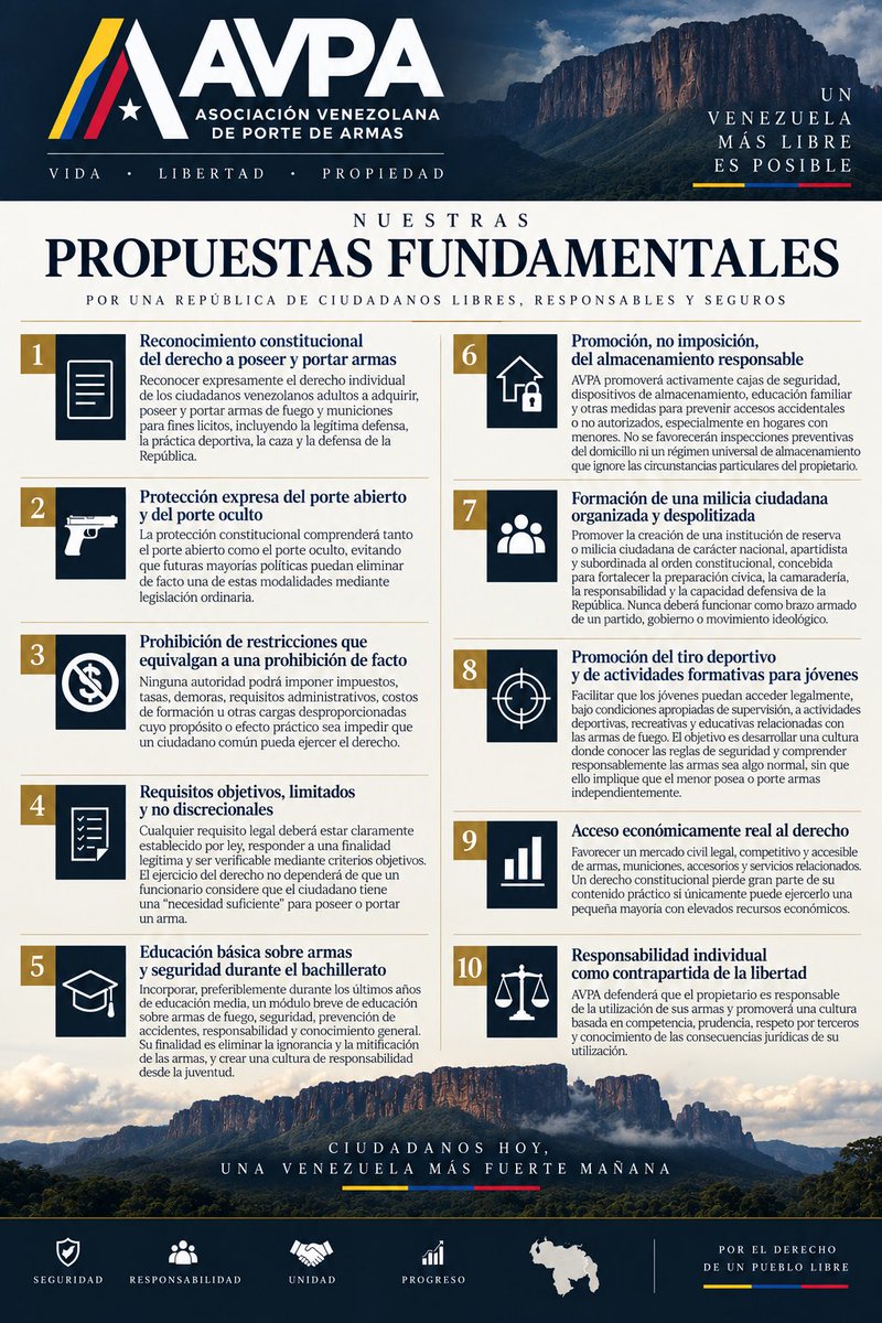 AVPAVEN's tweet photo. Nuestras propuestas. https://t.co/KvP4yEdz09