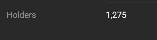 giantpairoftits's tweet photo. 1275 holders and counting https://t.co/88GiZbpMqh