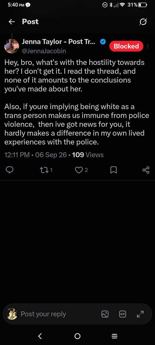 cannibalgambit's tweet photo. Peek Jenna also saying her whiteness doesn't make a difference when she is interacting with cops btw. White women once again appropriating the issues of black people https://t.co/jgySRW8s3n