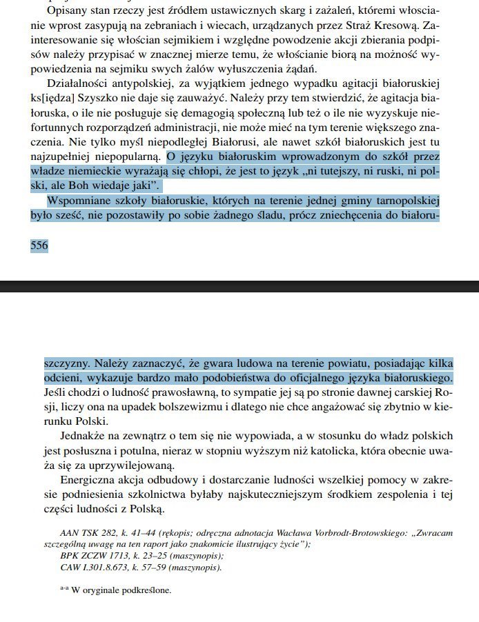 wrbgincarnate's tweet photo. @Szyszla2137 100 years later, modern leftists *still* want to impose the Belarusian language on Belarusians, and are still frustrated they show them the finger. Hilarious, isn't it?

Can you please translate the highlighted parts for the rest of us? https://t.co/7ussBfqjCF