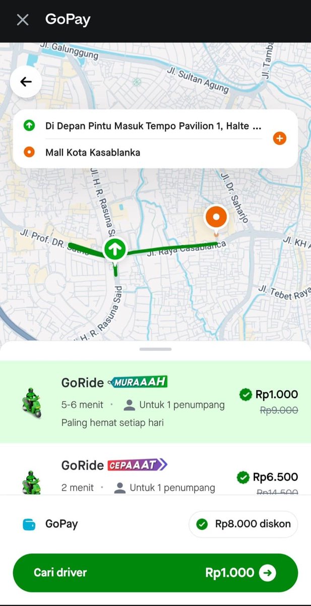 SeanovicSean's tweet photo. ehhh asli guys, buruan deh cobain cek order goride tapi ordernya lewat aplikasi gopay, murah bgt ini, kuy lah buka yg pada mau berangkat kerja  #GORIDEDIGOPAYMULAIDARI1000 https://t.co/EjDybVYh25