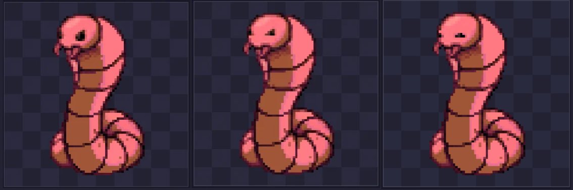 CoffeeTownist's tweet photo. Night time snakes. Which eye feels more threatening?
#pixelartㅤㅤ #IndieDevs #characterdesignㅤ https://t.co/OiftQJ1LvT