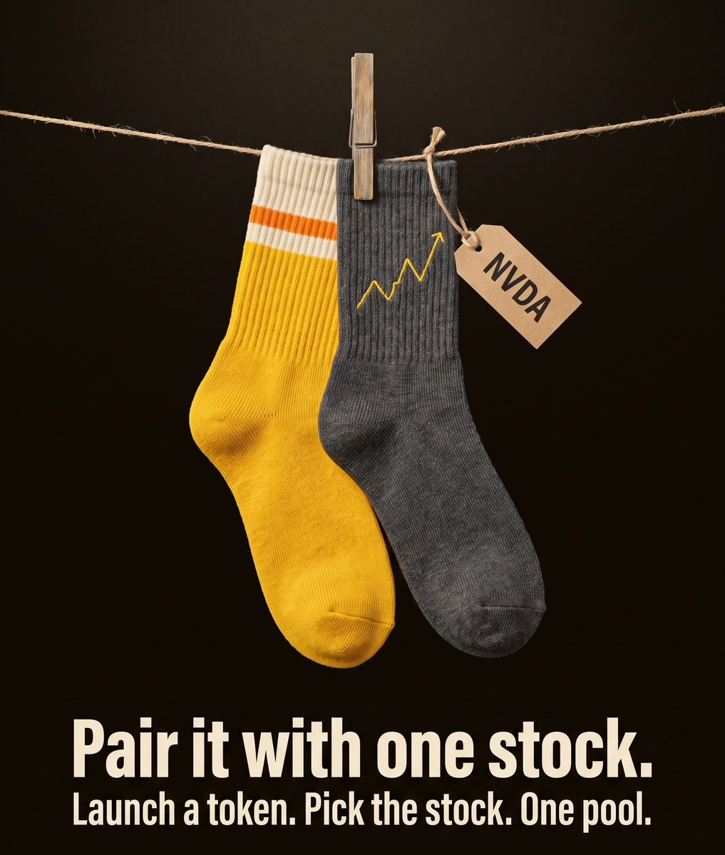 SockMarketIO's tweet photo. we’re enabling single-stock pairs on Sock Market.

if you only want to launch against one stock, you won’t need to create a Drawer first anymore. just pick the stock and launch the pair directly.

Drawers will still be there when you want to go multi-pair across 2–10 stocks. https://t.co/F61zMO9pWG