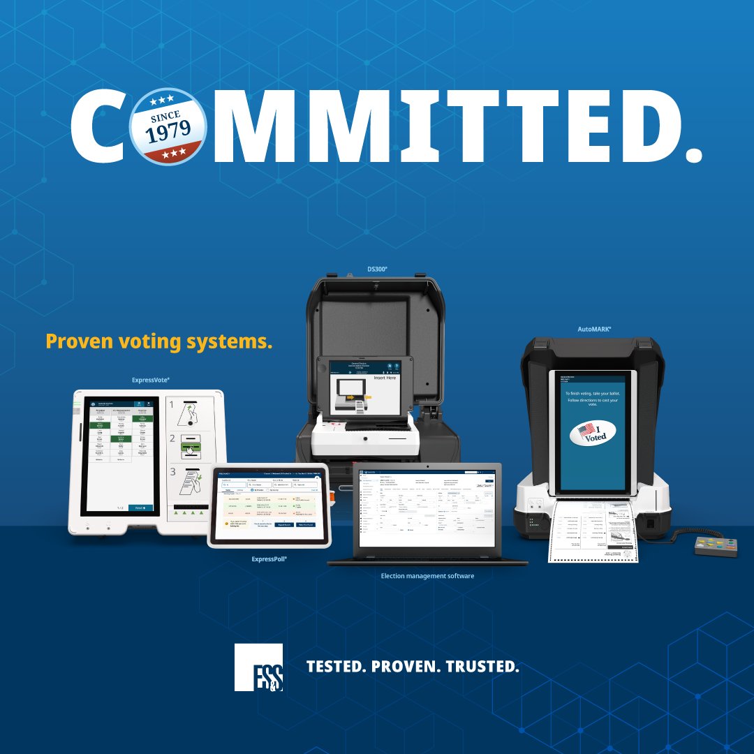 essvote's tweet photo. Headlines change. Our commitment doesn’t. ES&amp;S has supported elections since 1979 — with secure, paper-based systems and responsive service. Learn more: https://t.co/qdLIFPU00i https://t.co/uZgMltH6gI