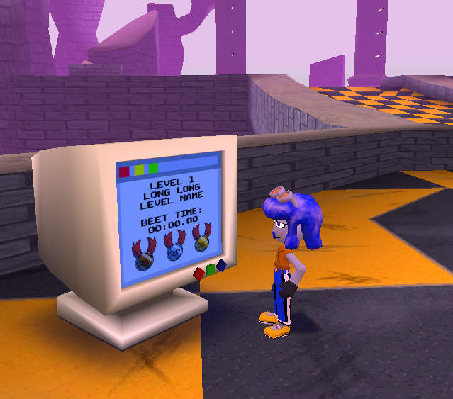 luacodebreakdev's tweet photo. Eu acabei fazendo os Monitores de Fases/Desafios mostrarem as informações na própria tela, antes eles tinham malhas 3D estilo popup acima dos monitores.
#LumyFlipsAndFlops
#godotengine #godot #platformer #indiegame #gamedev #retrostyle #ps1 #ps2 #wip #moveset #gymnast #atlethic https://t.co/DEtJK2TXPX