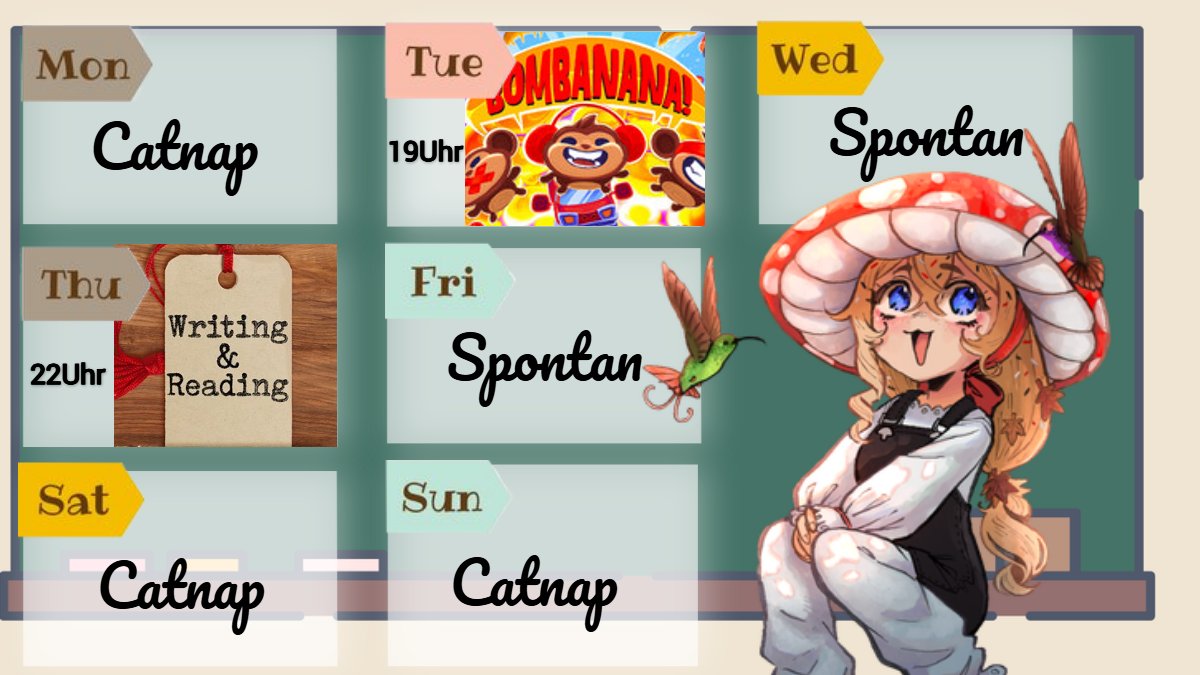 candynyaa's tweet photo. 🍮Streamingplan nyaa 
An den Spontantagen gibt es eventuell League, Dbd, Amongi oder Peak https://t.co/NetNR0rPaU