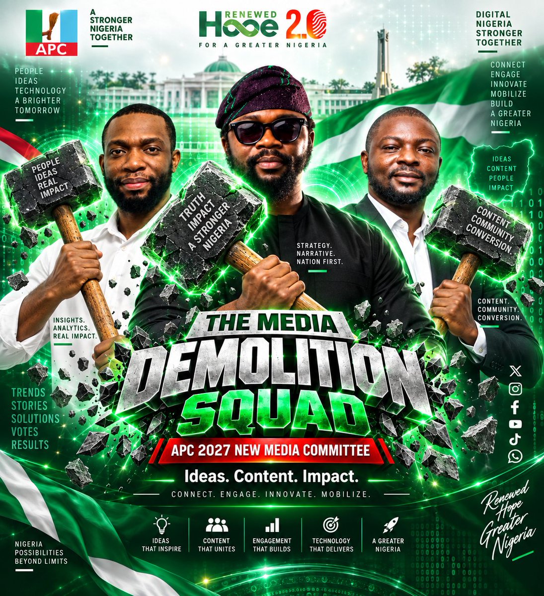 THETROJANBEAST's tweet photo. Calling everybody you disagree with “APC media propagandists” is not an argument. Yes, hashtags cannot erase hunger, unemployment or insecurity  but neither can opposition hashtags magically prove that nothing is improving.

Government should be judged by verifiable results, not vibes: jobs created, roads completed, power supplied, security outcomes, investment, revenues and whether reforms eventually improve living standards.

Your personal experience matters, but it is not the entire national dataset. So bring the receipts and we’ll bring ours. Criticism is welcome; propaganda disguised as criticism will still be fact-checked.

You say we can reshape the narrative but not your experience? Fine. Then let the facts reshape the argument. 😏