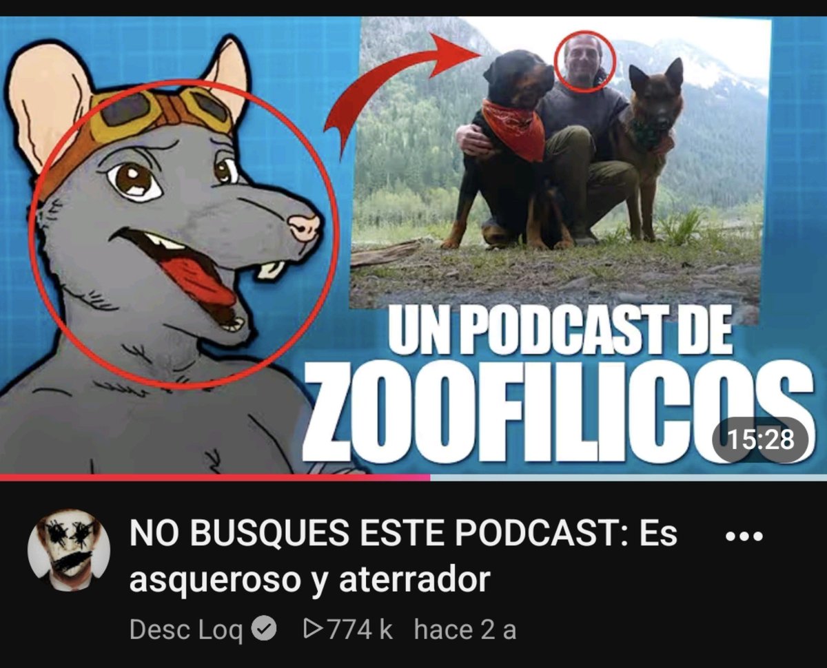 DescLoq's tweet photo. Hice un video corto resumiendo el caso del podcast zoofilico del cual ya hice un video hace dos años con toda la información
En tiktok me comentaban"estás dando incompleta la información, te recomiendo ver este video para que te informes bien" y ponían la url de mi propio video:) https://t.co/VO4sdE45Rs