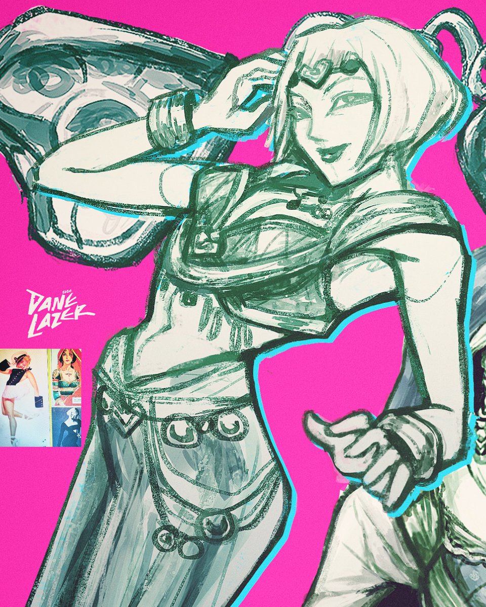 DennymanF's tweet photo. Character Study ⭐️ I tried to used some belly dancers as references 
#digitalartㅤㅤㅤㅤ
#vintage https://t.co/nCdGzwS4tn