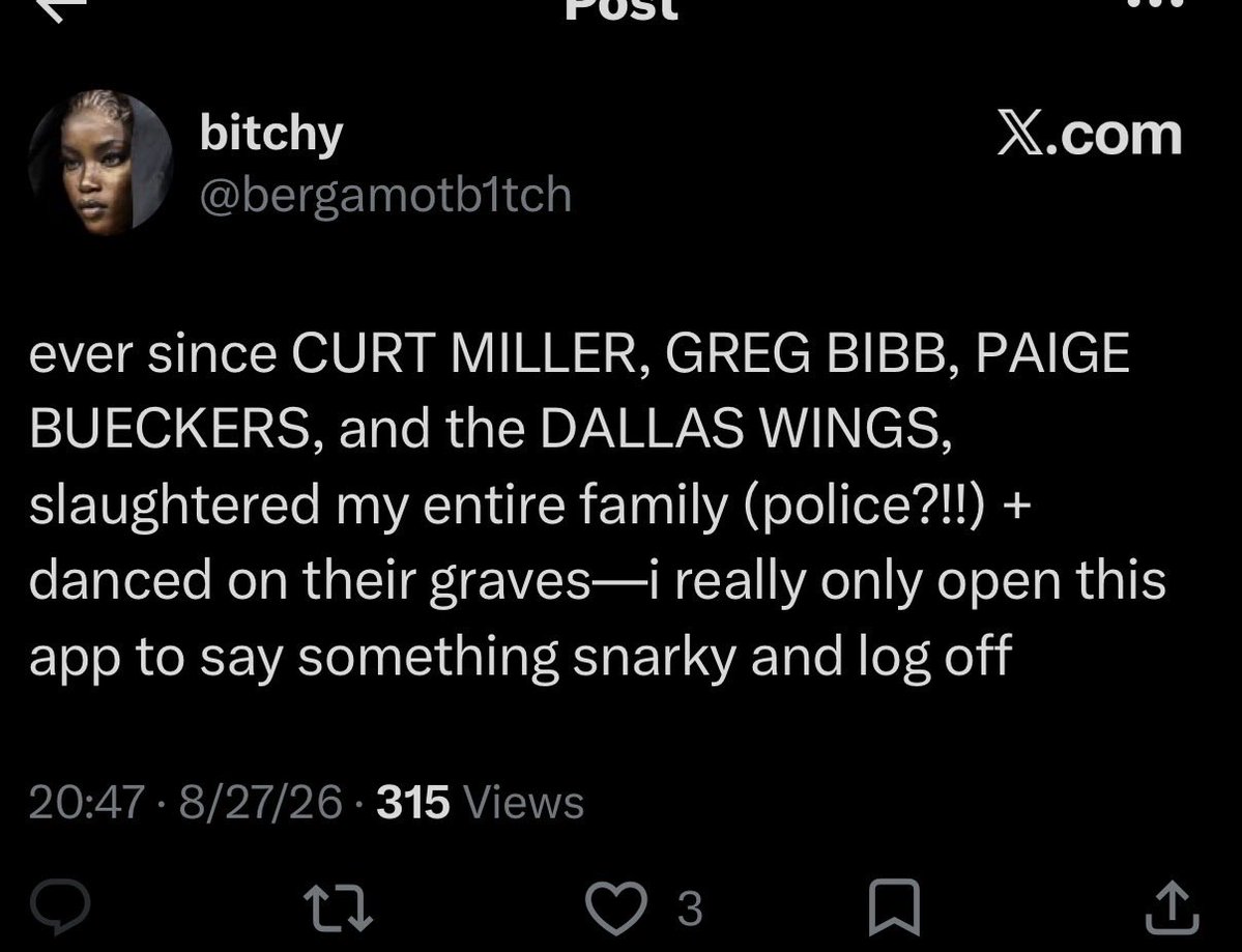 BenDoverton15's tweet photo. @bergamotb1tch I've seen multiple tweets constantly shading her and trying to make everything that happens to azzi somehow her fault. you also have some tweets like that yourself so idk why you're acting slow. Actually looking through your acct it seems like you're a hit dog hollering https://t.co/feXLms8hSQ