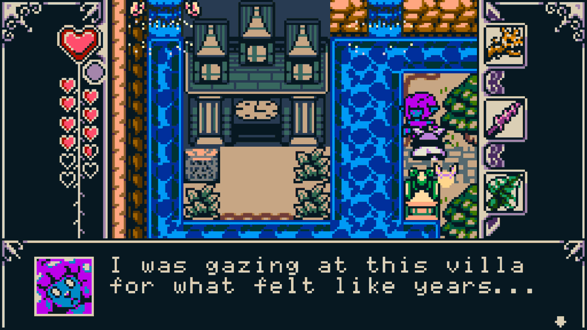 electricairgame's tweet photo. What lies within...
#GameDev #LiminalSpaces #HauntedHouse #PixelArt https://t.co/t0dh5MqYdG