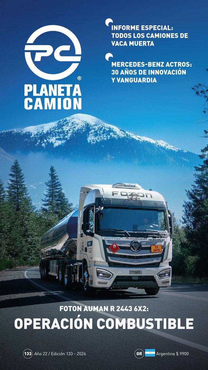 Planetacamion's tweet photo. ¡Nueva edición de Planeta Camión Revista N°133!
En esta edición, te presentamos noticias, lanzamientos y tecnología que marcan el rumbo del transporte de carga.
Suscribite gratis (mail / WhatsApp) y accedé a toda la información.
https://t.co/JoPutCathI
#RevistaDigital #PCR133 https://t.co/8DQat2Egmj