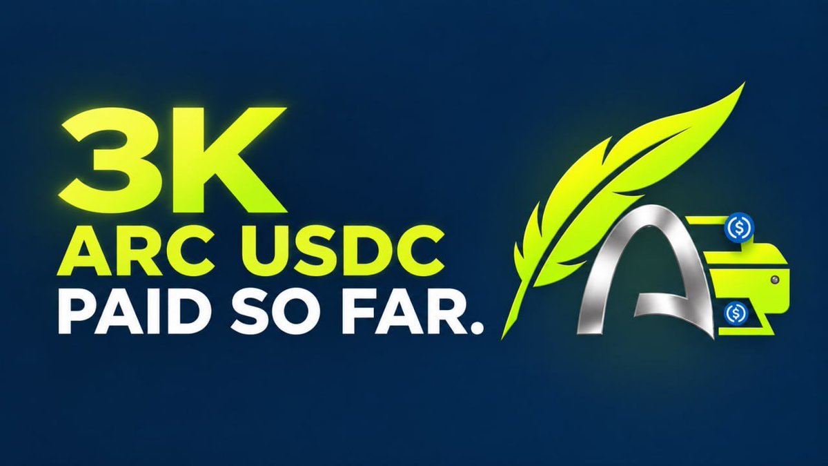Arc_printerr's tweet photo. $3,000 in ARC USDC has already been paid to holders.

The next payout is $1,500.

Hold PRINTER. Farm prints. Earn ARC USDC every 15 minutes.

The printer keeps printing. https://t.co/m02xs77Xg4