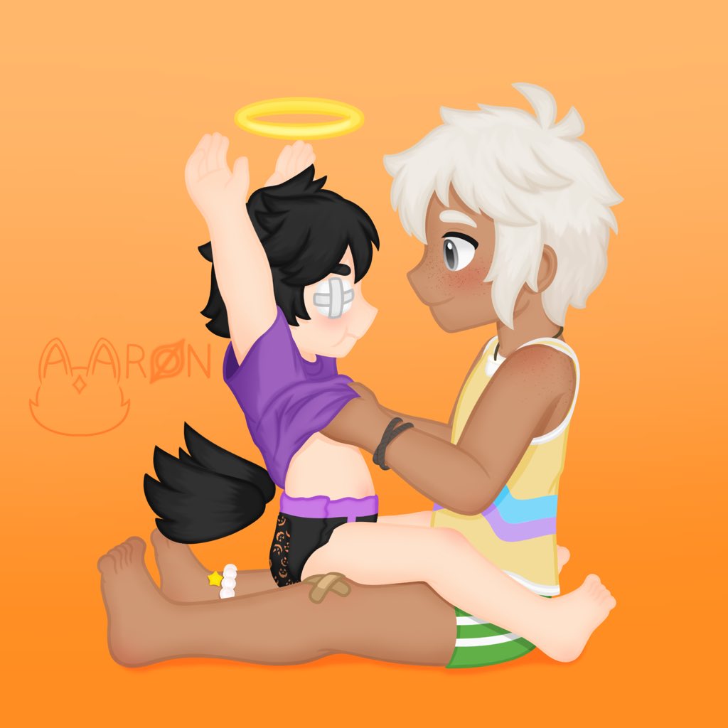 aaron_starwave's tweet photo. Commission for @yuumadakuga Pumpkin and Liam https://t.co/QDgC7PSxiO