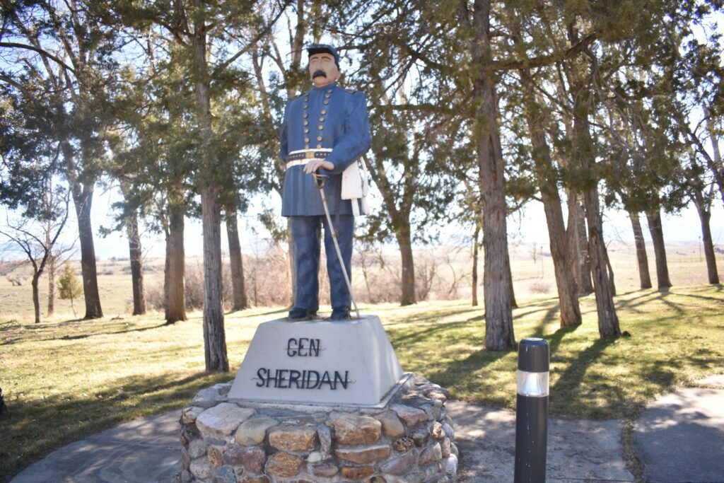 MichaelMat19278's tweet photo. @LoveSheridanNYC I used to think this statue was "a little short to be a Stormtrooper" scale till I read a biography of ol' Fightin' Phil. 

The town founder there decided to name a swath of land for the Civil War general he'd served under.

Turns out, it's life-sized.  (Tacky, but life-sized.) https://t.co/5nDVCRdPNR