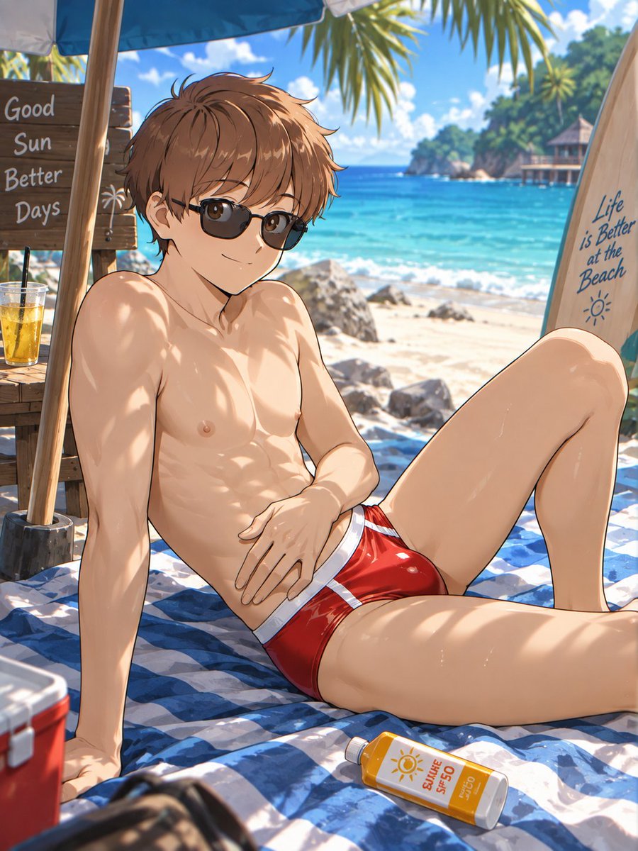 RubySaphAI's tweet photo. 🥽Hirose - Gambare, Nakamura-kun!

Just him, the ocean and a perfect summer day.

#Hirose #GambareNakamura #AIArt #SFW #AnimeArt #FanArt #StableDiffusion #PrettyBoy #FitGuys #Sexy #HotGuys #Handsome #AthleticBody #Speedo #Ocean #Beach #Shirtless #Abs https://t.co/SK4uLSGKv8