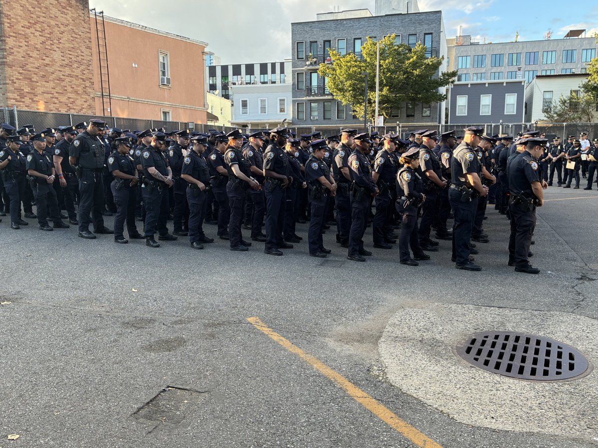 NYPD67Pct's tweet photo. Strong turnout at the Labor Day detail roll call with our local elected officials and CMS partners. As the weekend festivities continue, we are unified in our mission to protect, serve, and uplift the 67 Precinct. Safety and unity go hand-in-hand. https://t.co/90yHTeuuO9