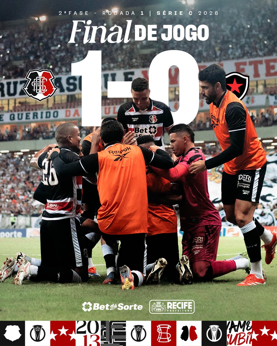 SantaCruzFC's tweet photo. O SANTA CRUZ É PRA QUEM ACREDITA! 

FIM DE JOGO! O Santa Cruz vence o Botafogo/PB por 1x0 e garante os três pontos. Gol marcado por Eron. 🐍 https://t.co/qwKFhzrhf3