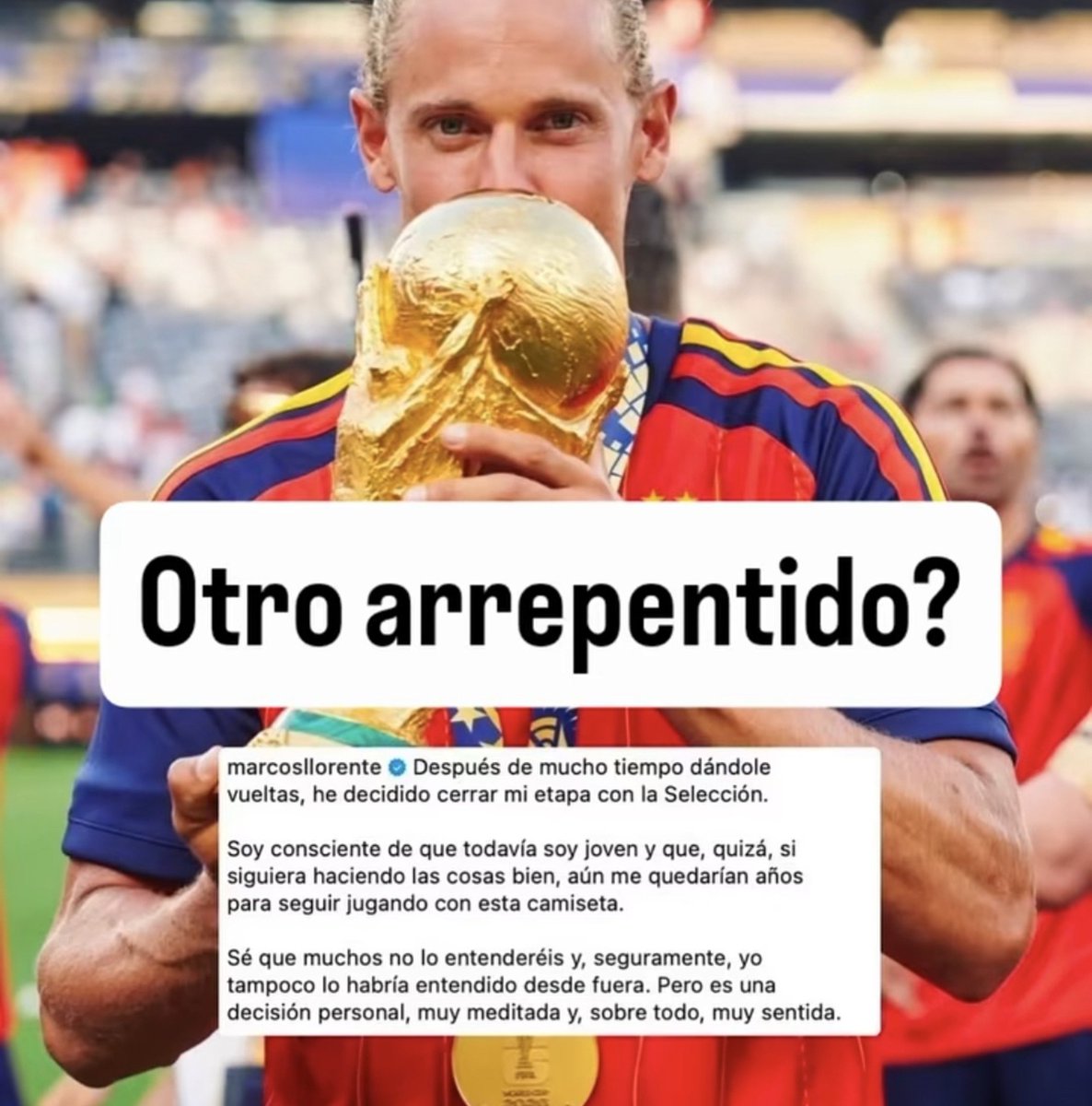 HdpLicenciado's tweet photo. [CONTINÚA EL ESCANDALO DE LA FINAL 2026] - Jugadores de la Selección española de "fútbol", se bajan del equipo más corrupto de la Historia, a tan solo días de salir del robo del siglo. Les da vergüenza, ya es inocultable. 

Bien pibe, bien, primero los valores. https://t.co/nhJErYUmii