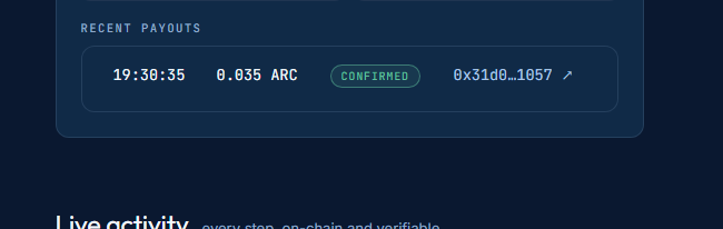 rllymid's tweet photo. @Arc_printerr it is working, but until the coin runs very little fees will be collected which means small payouts https://t.co/2ThKXvVvlx