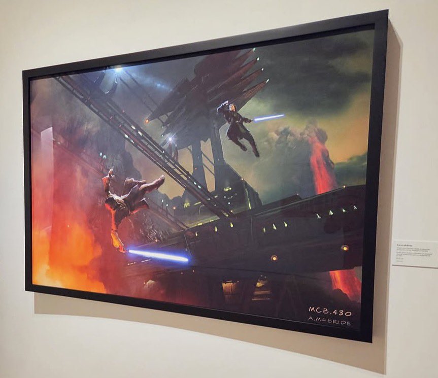 sw_holocron's tweet photo. Concept art for REVENGE OF THE SITH on display at The Lucas Museum https://t.co/vwzIS7Q7gQ