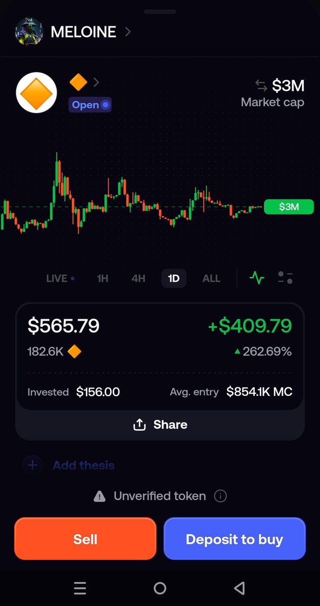GabumpaMarlon's tweet photo. @theunipcs Hi sir @theunipcs  ☺️ I just want to thank you just beacause I inspired your porfolio and im also follow you thats why when i see this coin in your portfolio i bought this coin and now I gain almost 3x ☺️🩷 Im so happy I follow the right person to get started in FOMO.🩷 https://t.co/lpv4DoWWTX