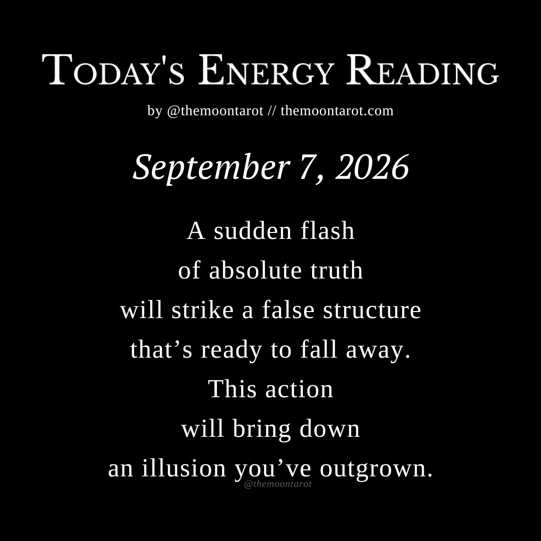 themoontarot_'s tweet photo. Today's Energy Reading: September 7, 2026 https://t.co/OfiM9q42ze