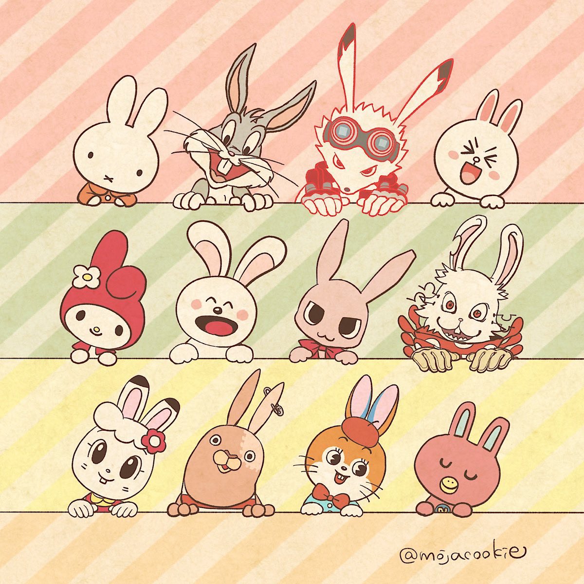 mojacookie's tweet photo. 🐰🐰🐰🐰 https://t.co/1WpfF68MQk