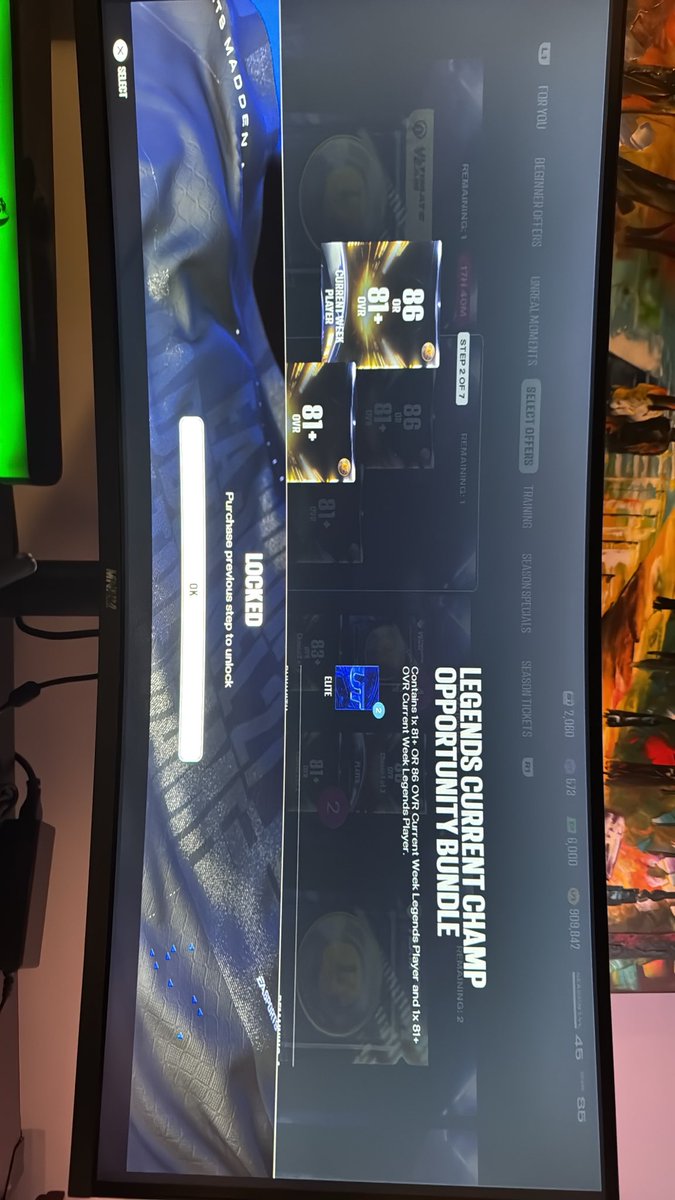 Nicholson4511's tweet photo. @MaddenNFLDirect please fix this. I have purchase the first step and this did not unlock. I want to buy this for the token but it has not unlocked. Please fix this https://t.co/ggdV6jyCsA