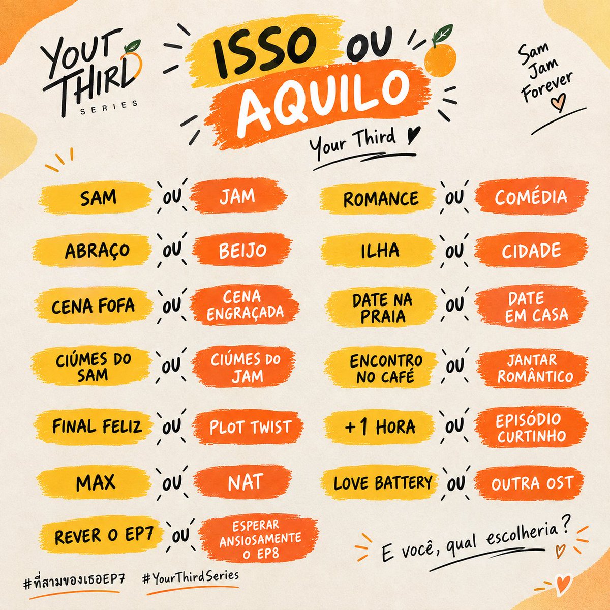 MaxNatForeverBr's tweet photo. E vocês o que preferem, isso ou aquilo???

YOUR THIRD SERIES EP7  
                   
#ที่สามของเธอEP7 https://t.co/hc7AfHQjNB