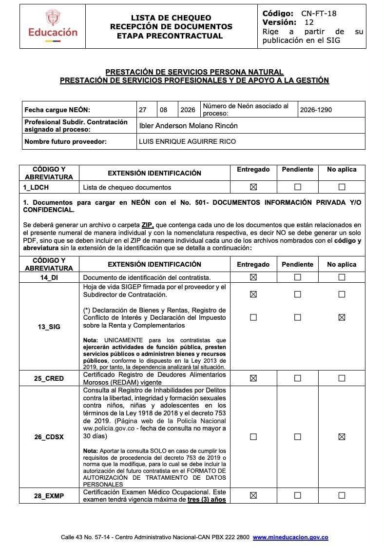 AlejoToroAnt's tweet photo. La ministra de Educación deja un contrato de prestación de servicios por $95.200.000 que dura 4 meses, casualmente para quien fuera jefe de oficina de la Fiscalia durante el periodo en que la propia Morales estuvo al frente de la entidad, entre 2011 y 2012. Los "nunca" con las mañas de siempre.