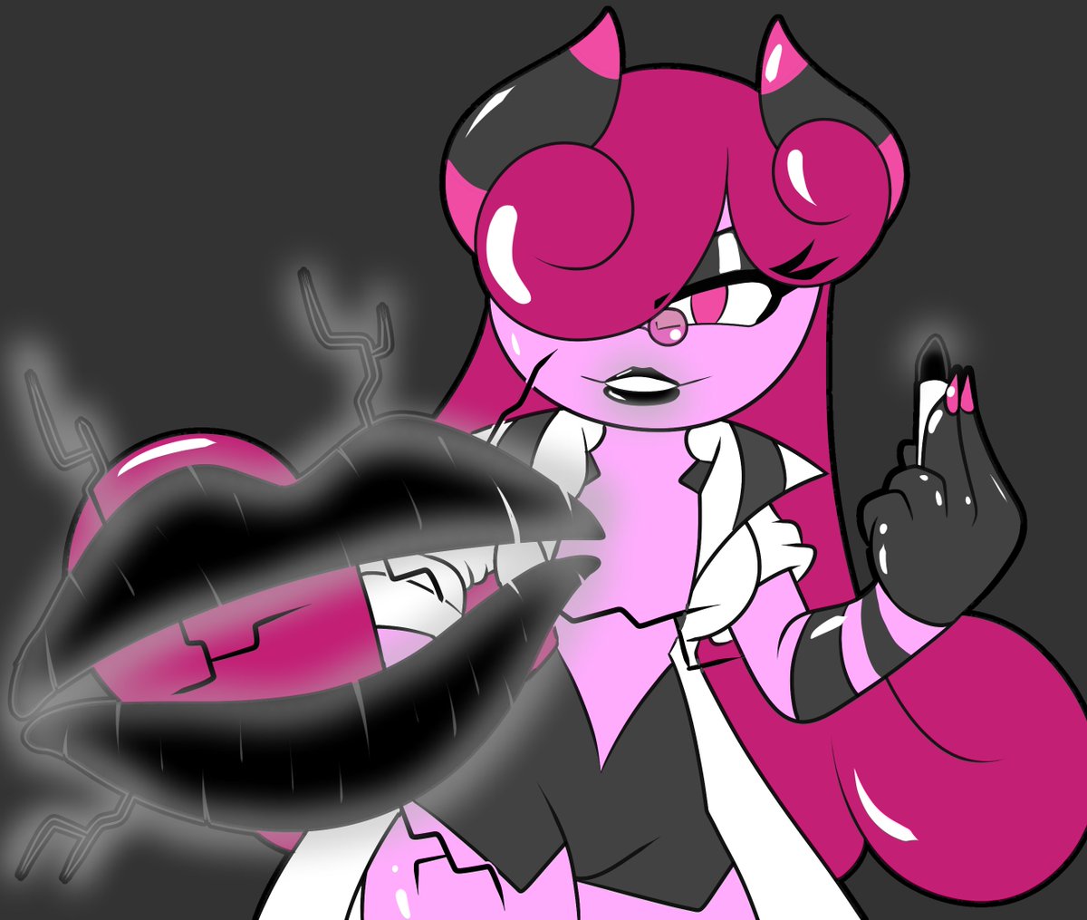 SiberBun's tweet photo. @Sachasketchy21 Dr. Magenta. Experiments with the metal virus. https://t.co/Nz8m9M5ZeA