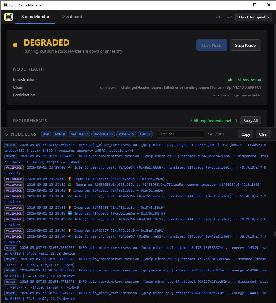 NKLinhzk's tweet photo. sunday night and the node on @quipnetwork is still up while i stare at Season 4 again. three days in. six weeks total. quiet hardware, loud clock...

i used to think running this was just another uptime farm. then i sat with the actual job. most of us are not on a QPU. the classical box is there to validate and benchmark outputs so a result can be called genuinely quantum. points move with qblocks, public infra, and wins, capped at 2,000 QP a week.

part of me still wonders if that is just a dressed up keepalive. the other part knows why it only exists here:

if nobody checks the work, the compute marketplace is a story

someone has to keep cheap hardware honest so an annealer run cannot hide behind a classical shortcut

same machine tomorrow...

if you already have a node on @quipnetwork this week, did the first qblock feel like you actually checked something, or did it just look like another uptime tick?

@quipnetwork #QuipNetwork